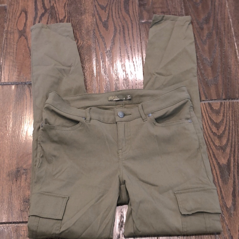 Prana olive green pants size 4 - Picture 1 of 5